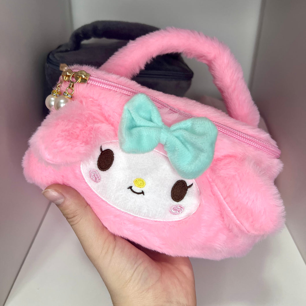 Pink Bow Makeup Bag